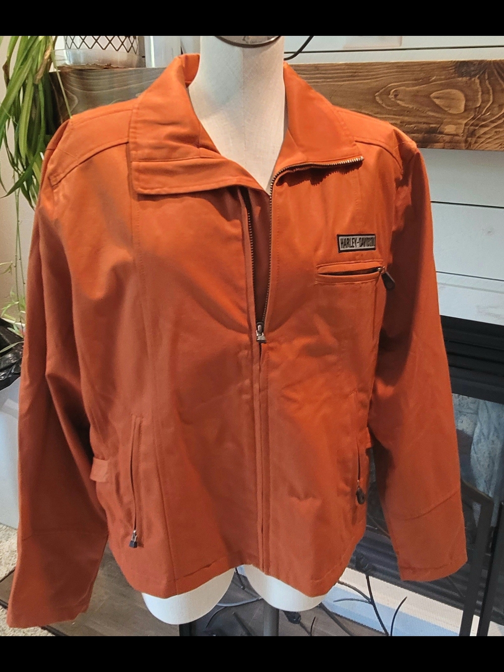 Harley-Davidson Orange Jacket Sz XL